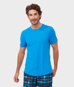 Clothing Be Bold Blue Manduka Tech Tee Men PJDZT132