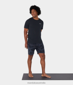 Clothing Camo Black Manduka Recharge Short Men PJDZT127