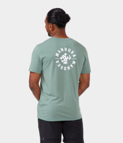 Clothing Circle Laurel Wreath Manduka House Tee Men PJDZT120